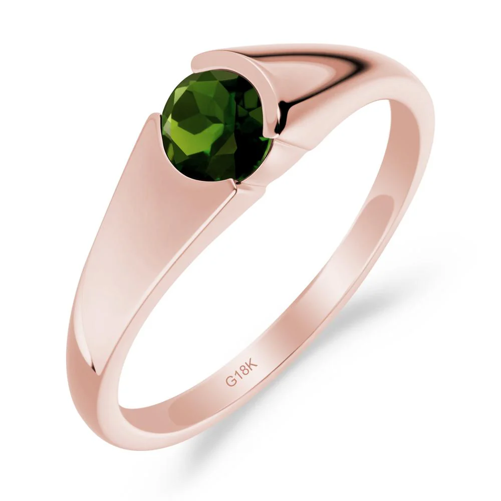 Solitaire Diopside Promise Ring - Image 8