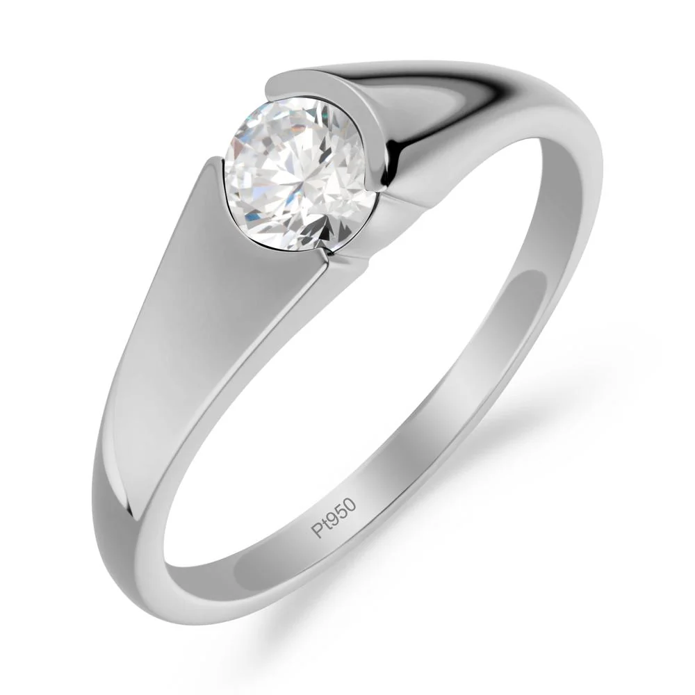 Solitaire Moissanite Promise Ring - Image 8