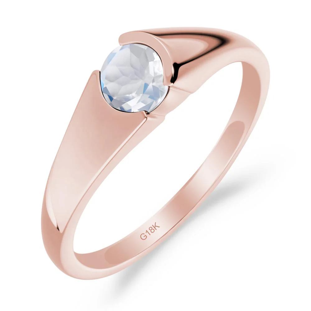 Solitaire Moonstone Promise Ring - Image 5