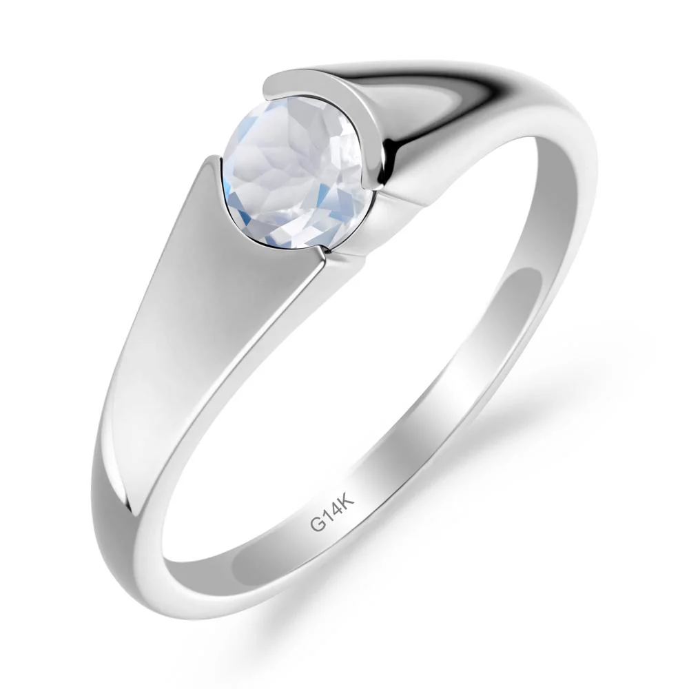 Solitaire Moonstone Promise Ring - Image 7