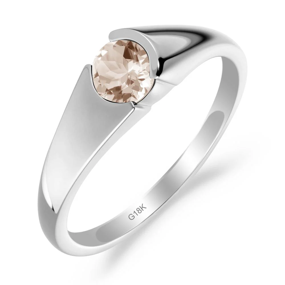 Solitaire Morganite Promise Ring - Image 8