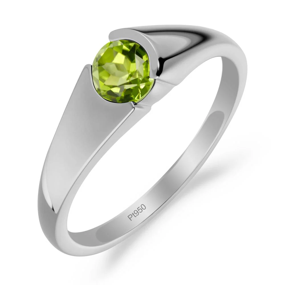Solitaire Peridot Promise Ring - Image 4