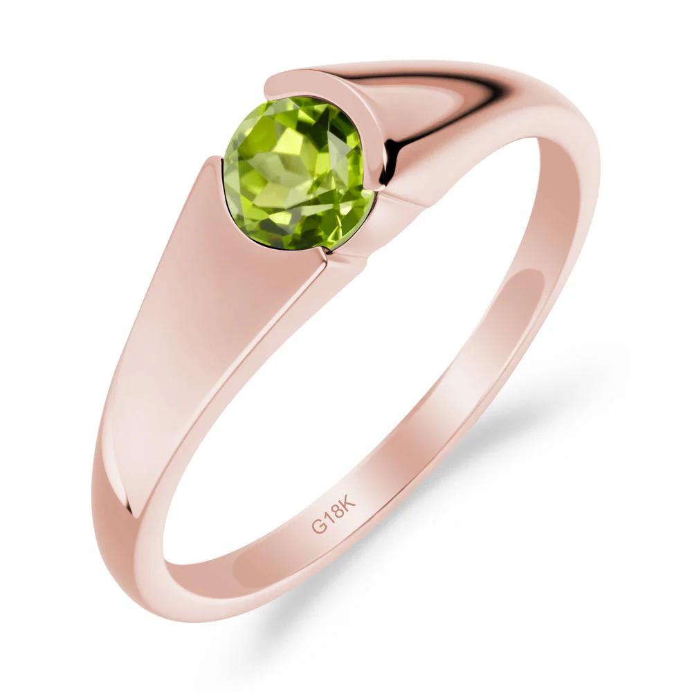 Solitaire Peridot Promise Ring - Image 5