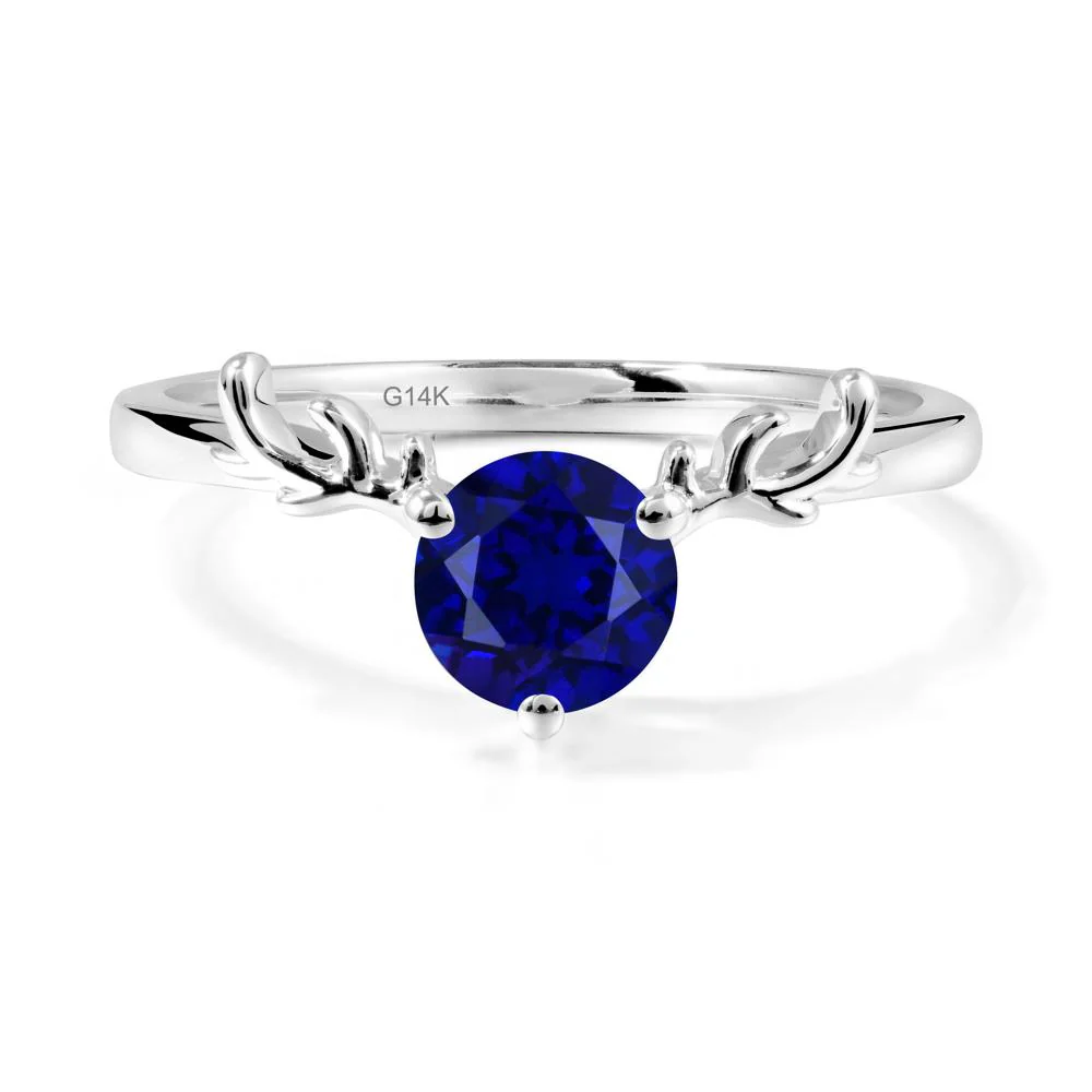 Round Sapphire Reindeer Ring - Image 3