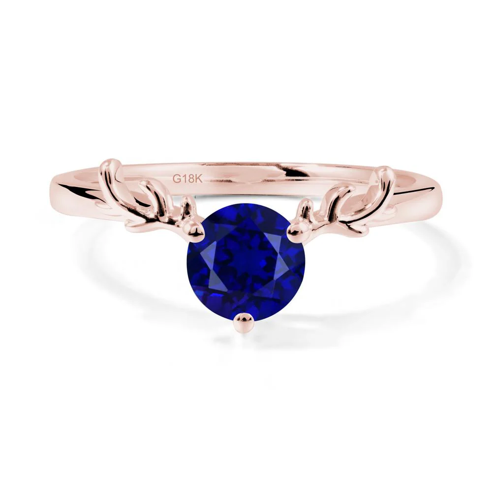 Round Sapphire Reindeer Ring - Image 5