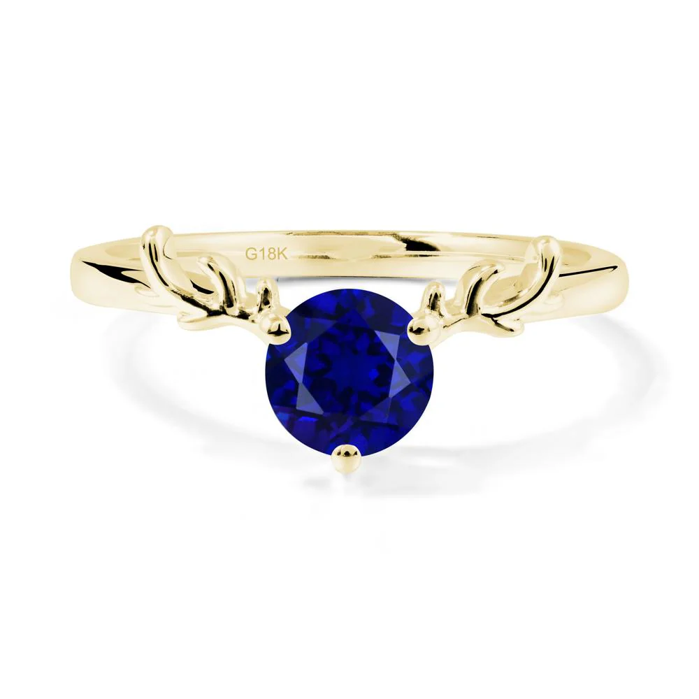 Round Sapphire Reindeer Ring - Image 7