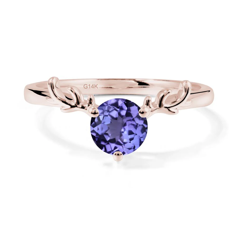 Solitaire Round Tanzanite Ring