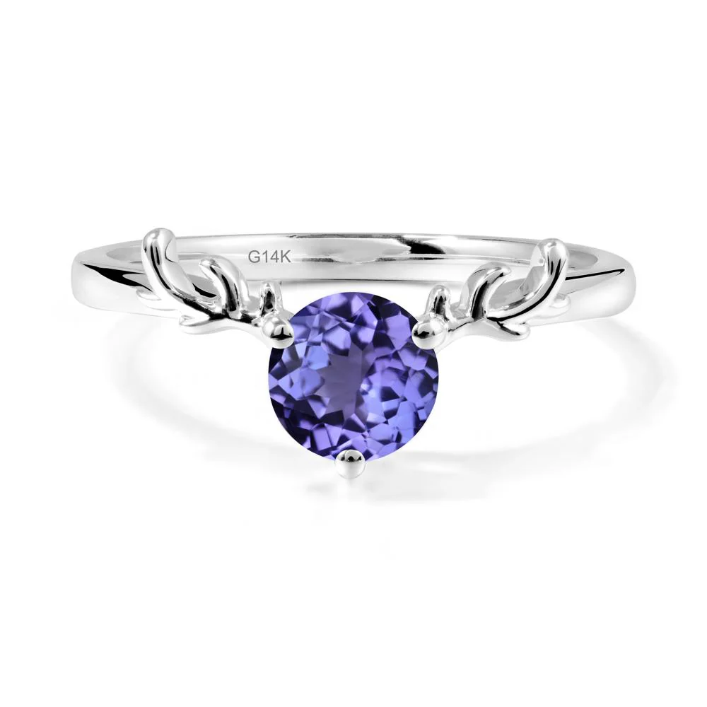 Solitaire Round Tanzanite Ring - Image 2