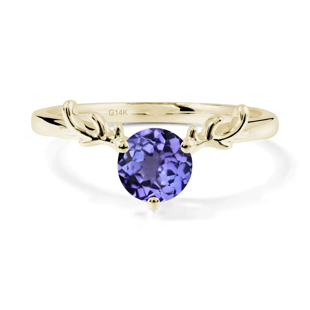 Solitaire Round Tanzanite Ring - Image 3