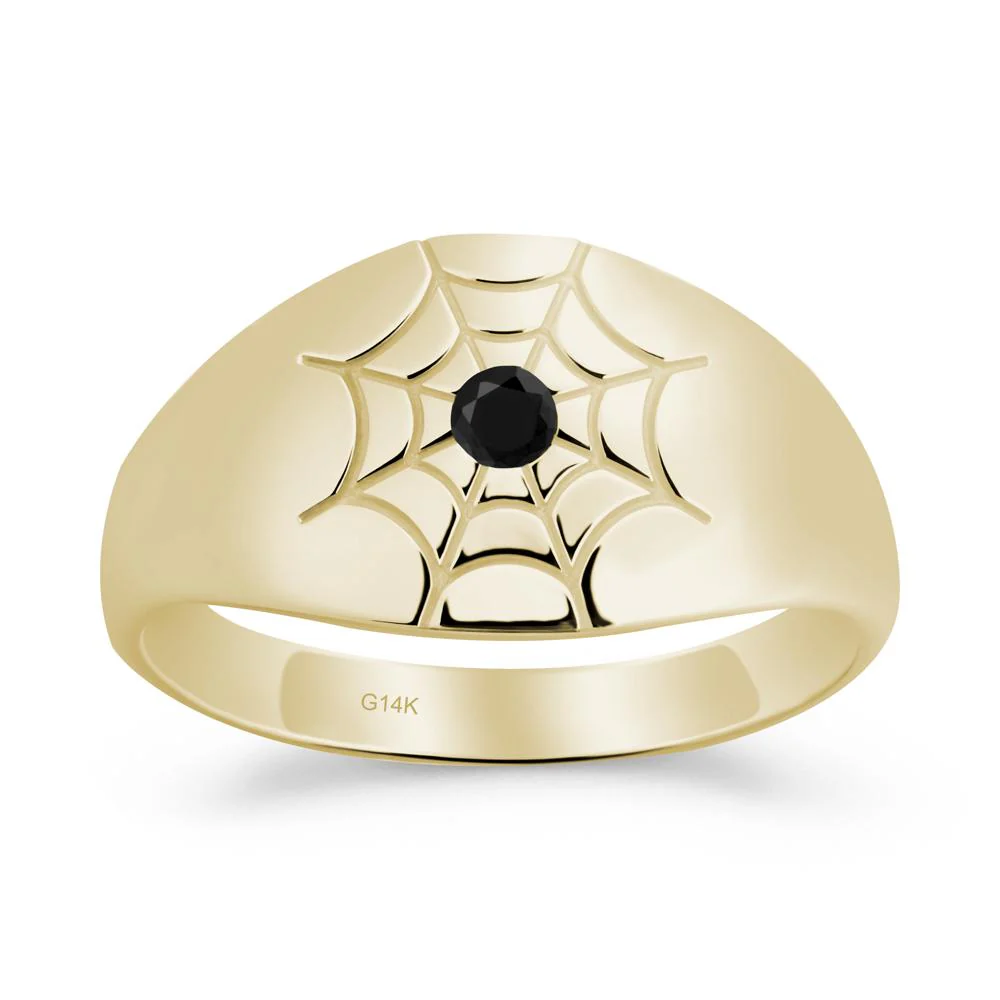 Spider Wed Inspired Black Spinel Ring - Image 5