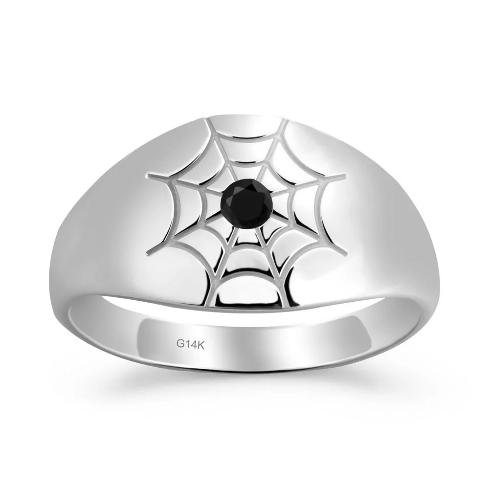 Spider Wed Inspired Black Spinel Ring - Image 6