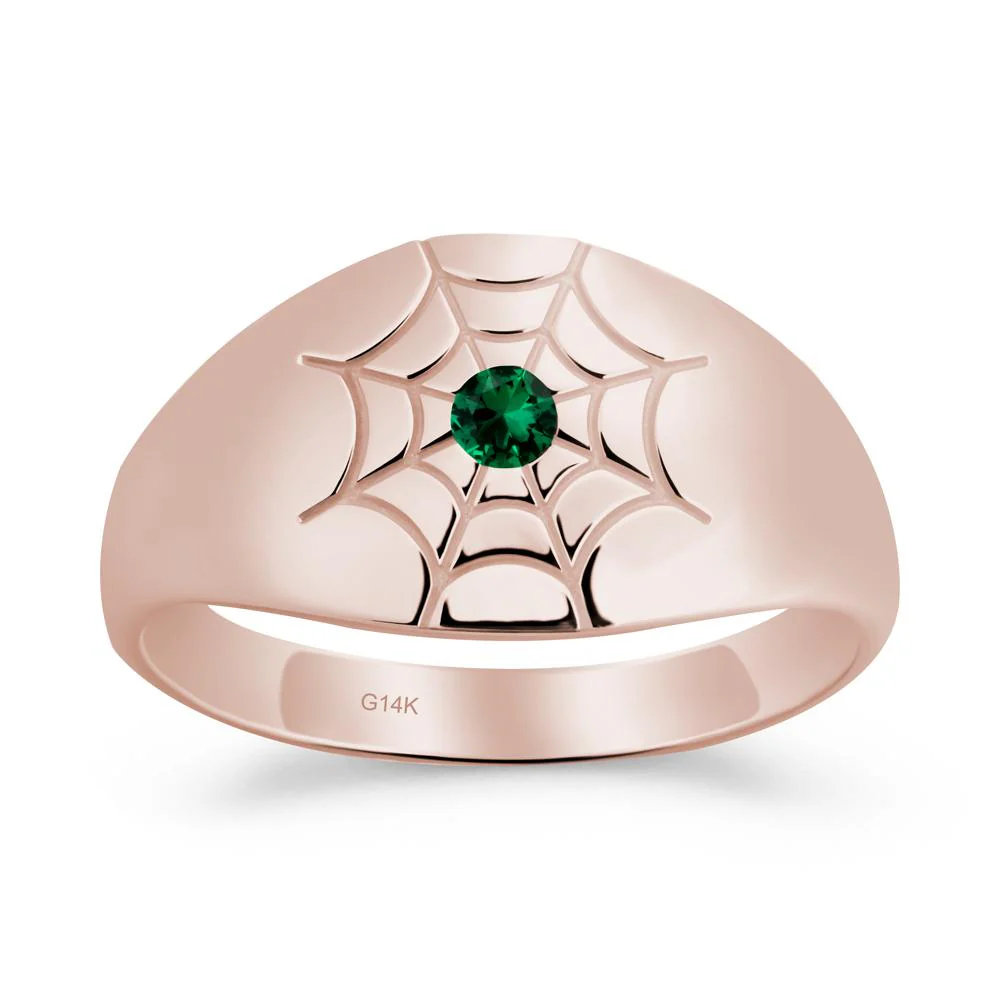 Spider Wed Inspired Emerald Ring - Image 5