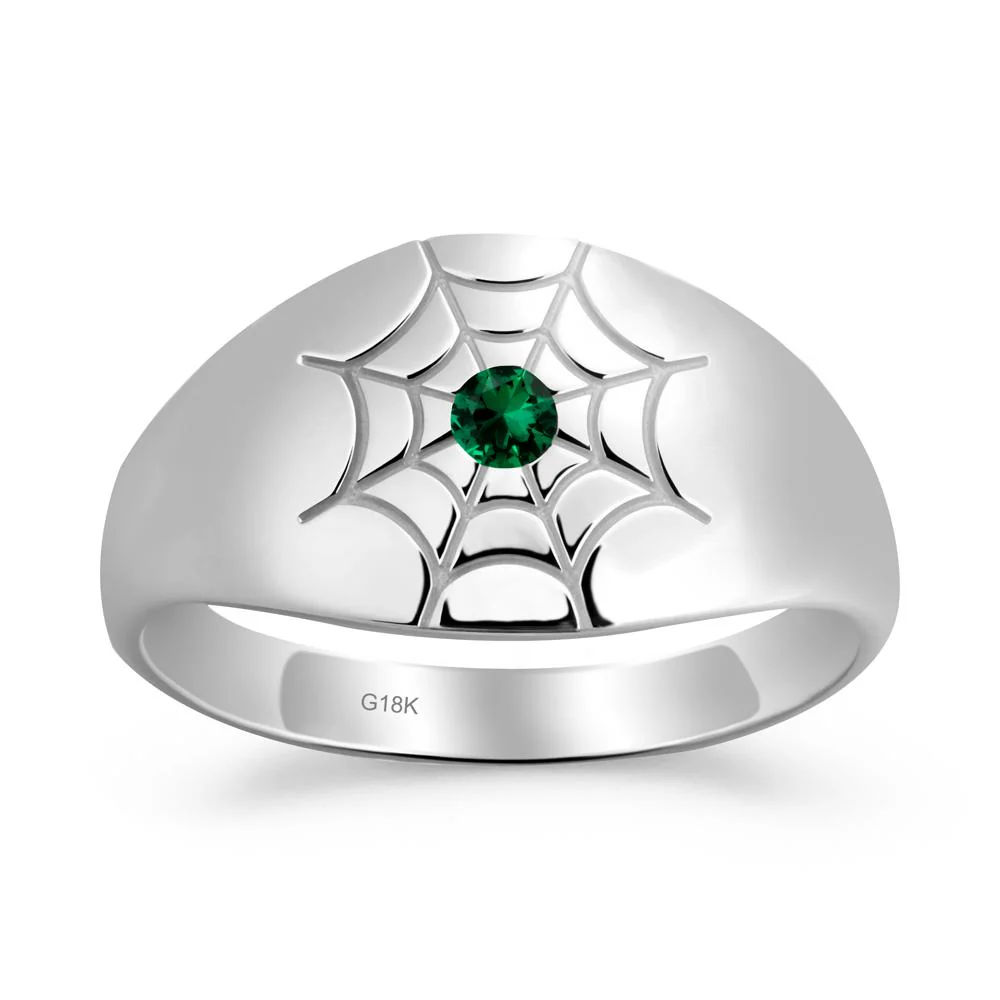 Spider Wed Inspired Emerald Ring - Image 8