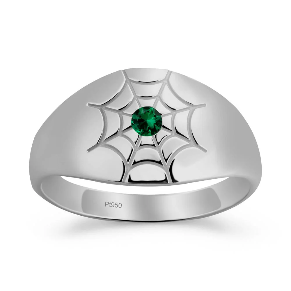 Spider Wed Inspired Emerald Ring - Image 9