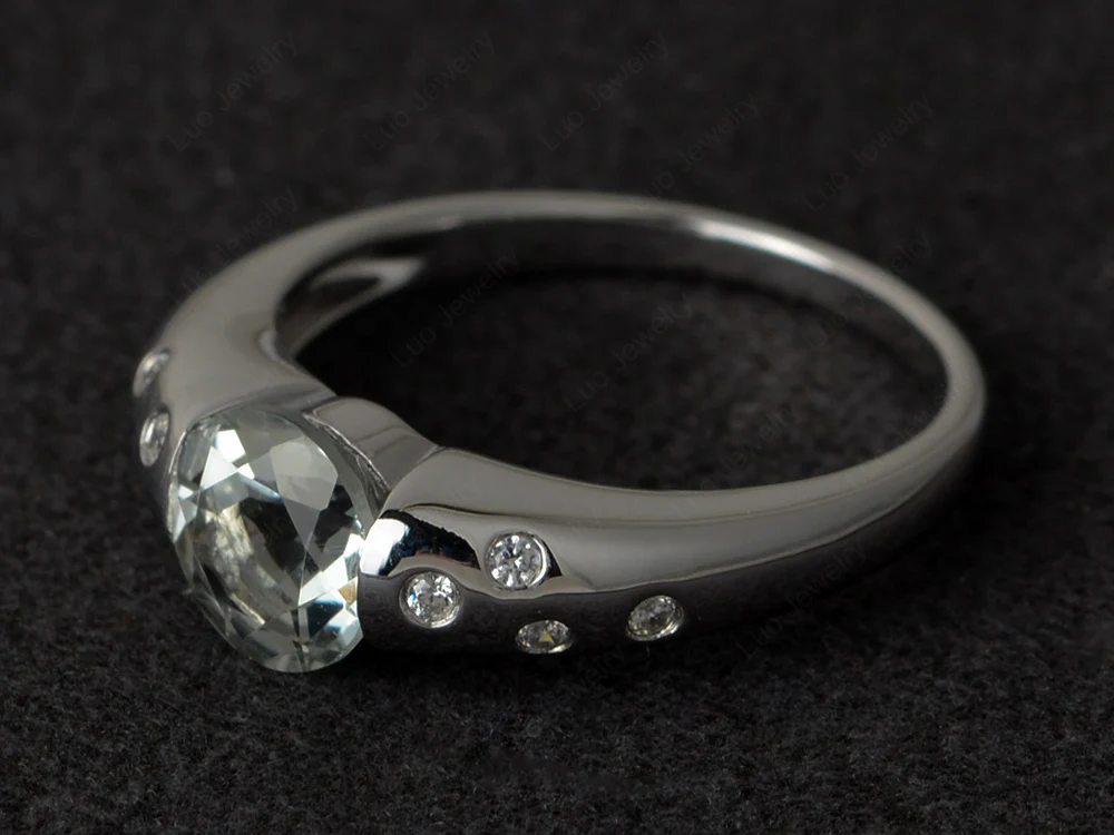 Green Amethyst Starry Night Ring - Image 2