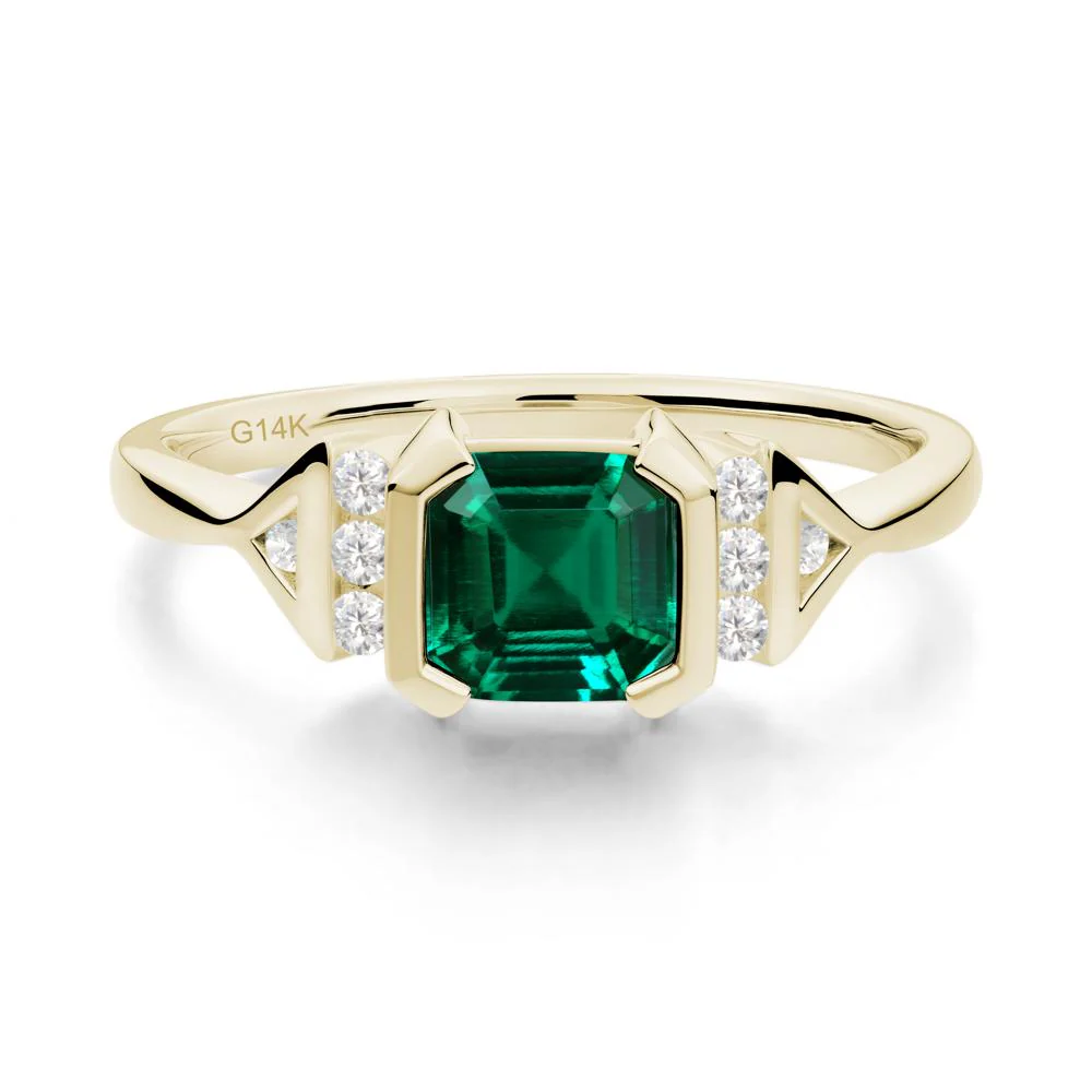 Statement Asscher Cut Emerald Ring