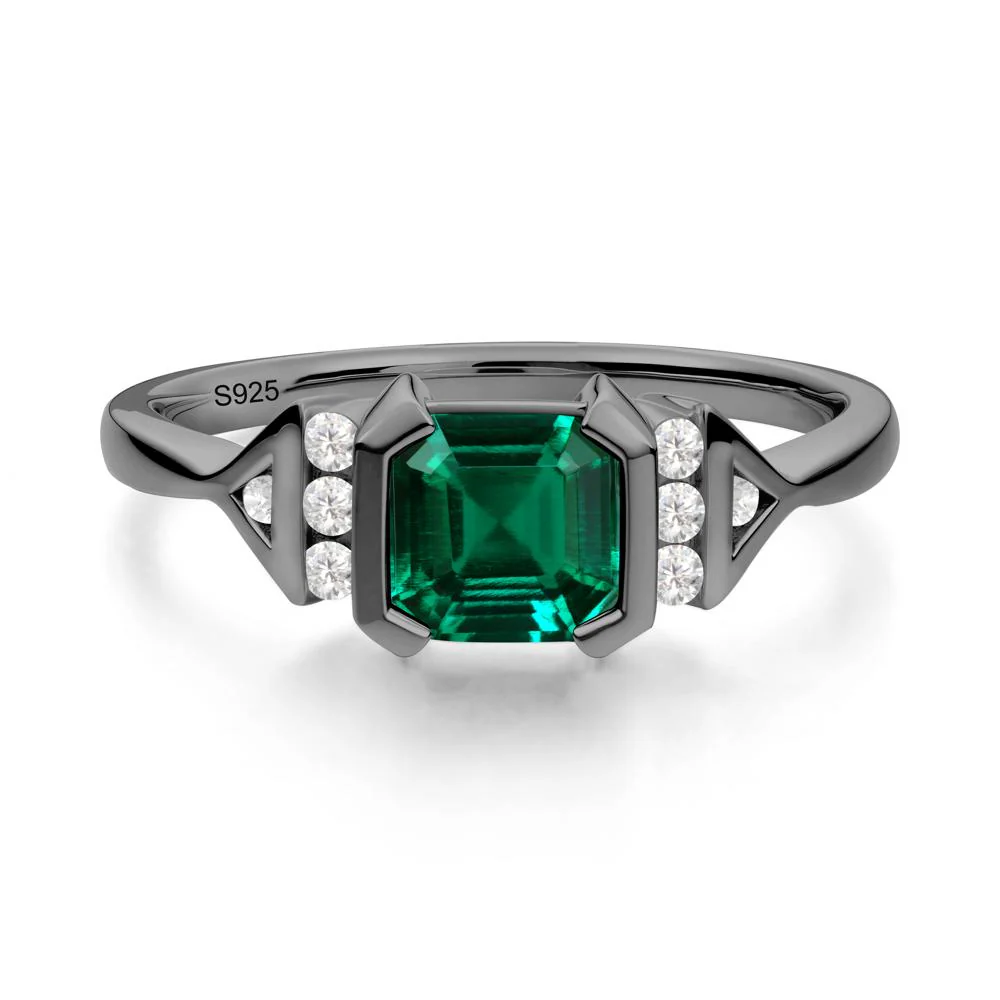 Statement Asscher Cut Emerald Ring - Image 6