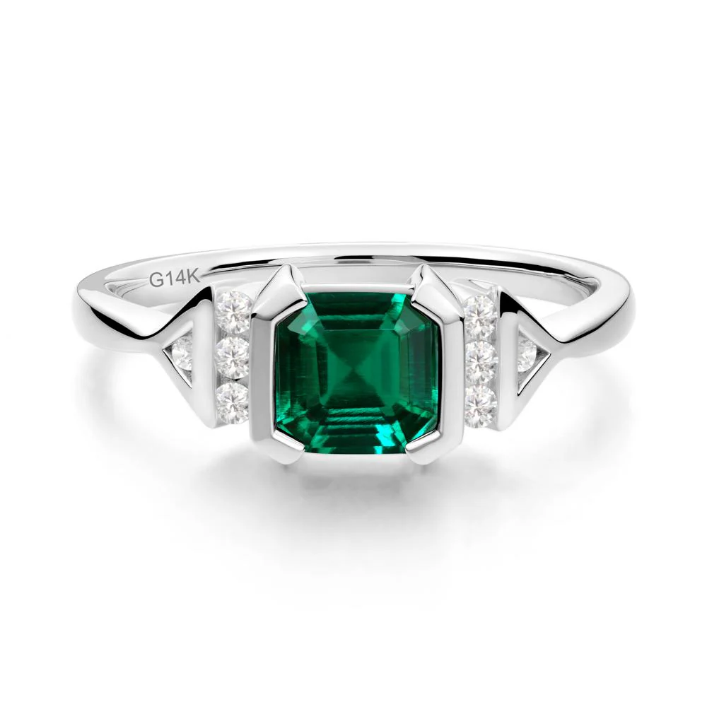 Statement Asscher Cut Emerald Ring - Image 8
