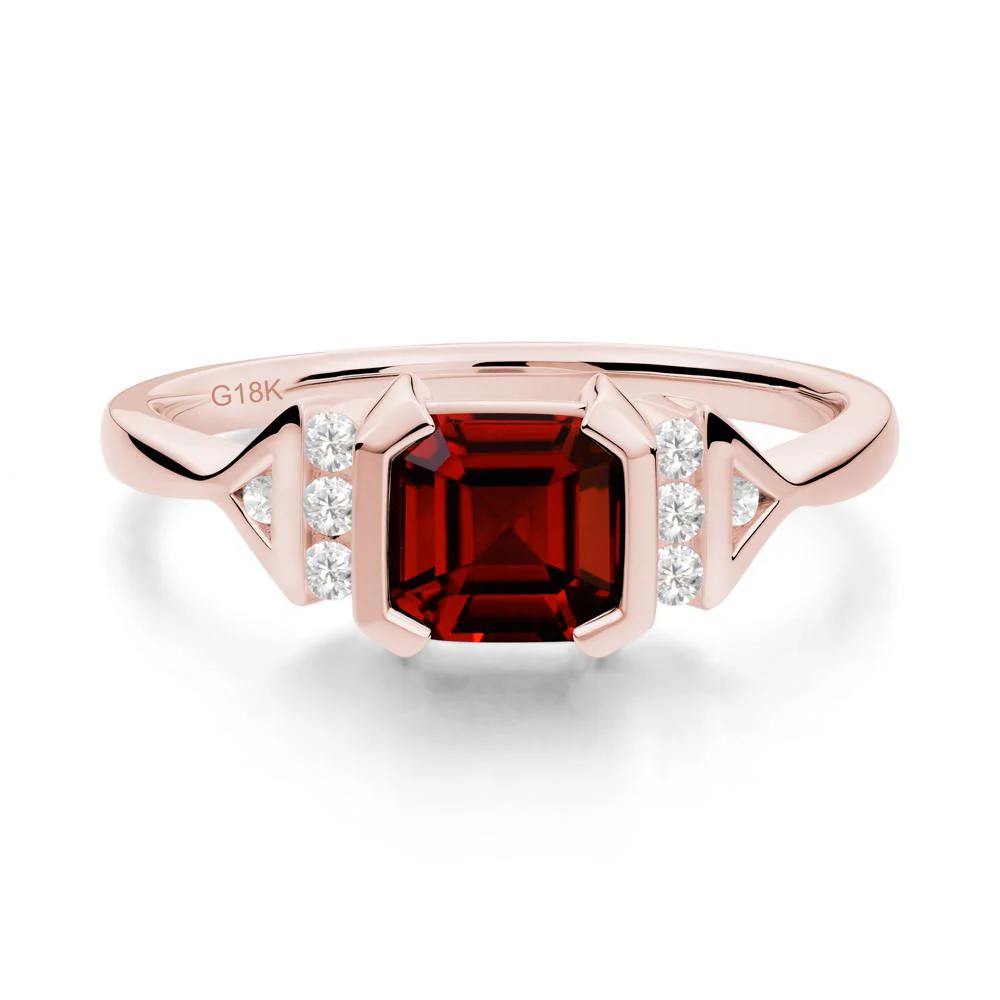 Statement Asscher Cut Garnet Ring - Image 2