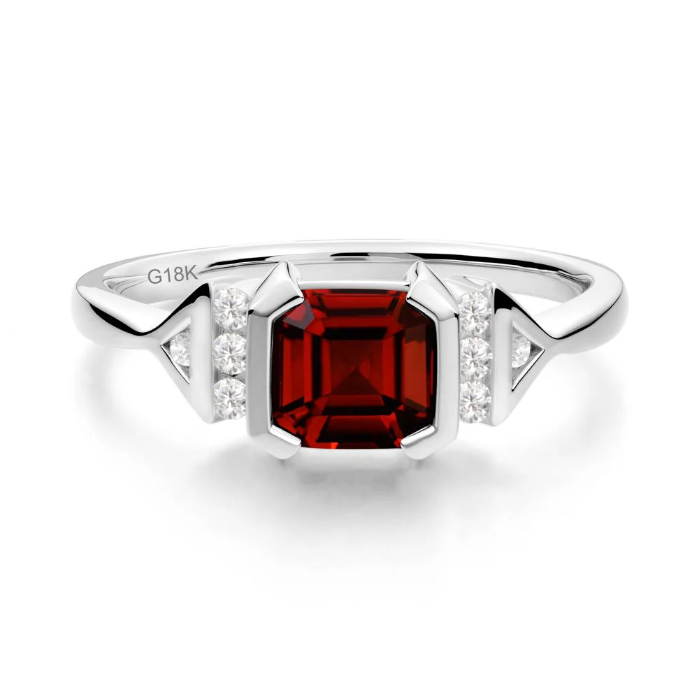 Statement Asscher Cut Garnet Ring - Image 5