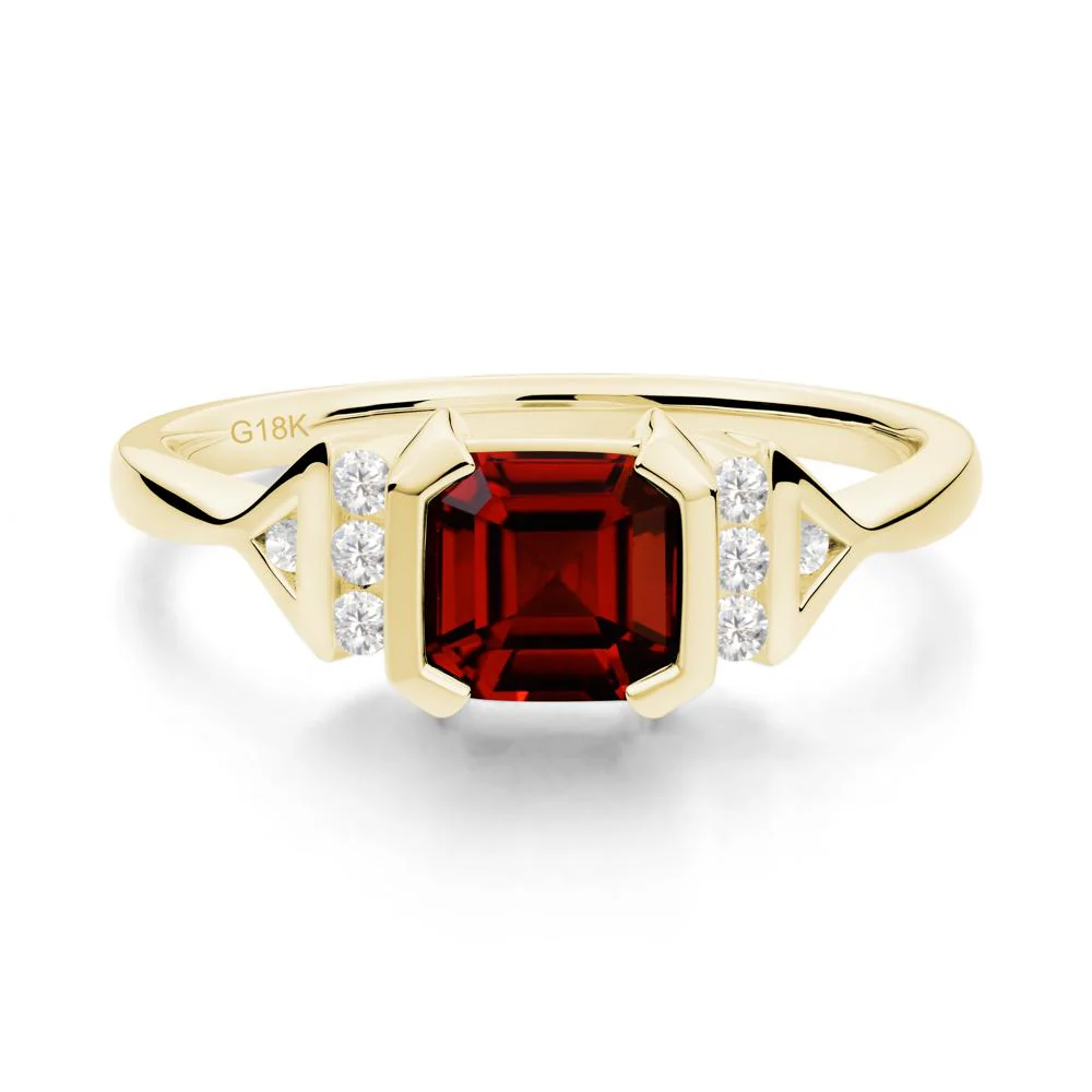Statement Asscher Cut Garnet Ring - Image 6