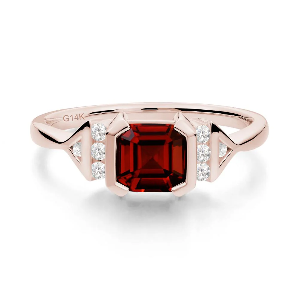 Statement Asscher Cut Garnet Ring - Image 7