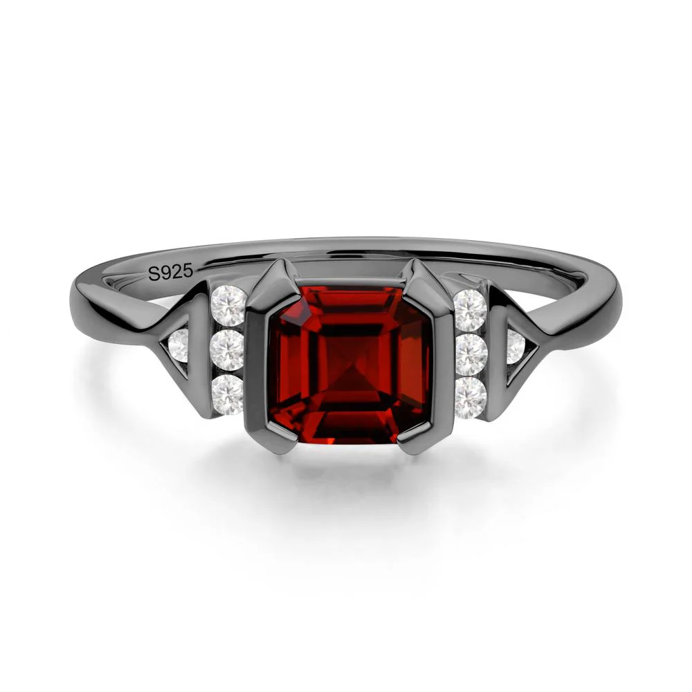 Statement Asscher Cut Garnet Ring - Image 8