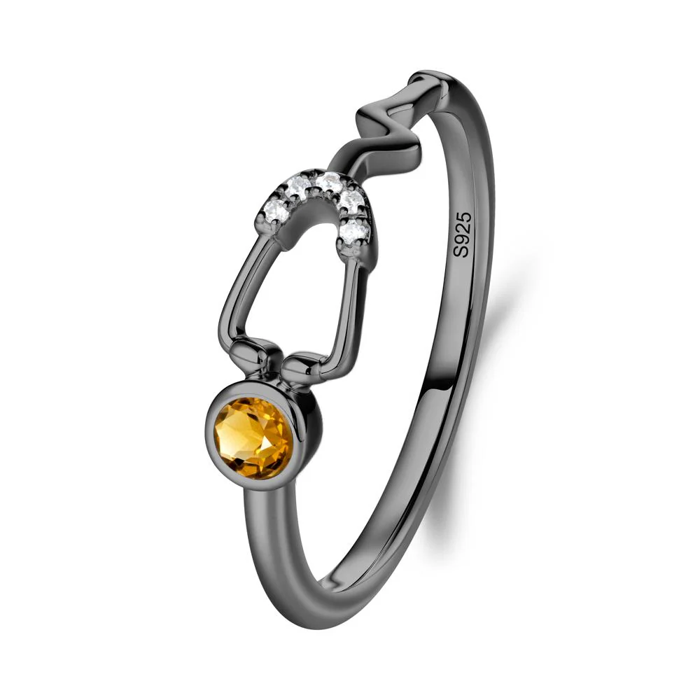 Stethoscope Citrine Ring for Nurses