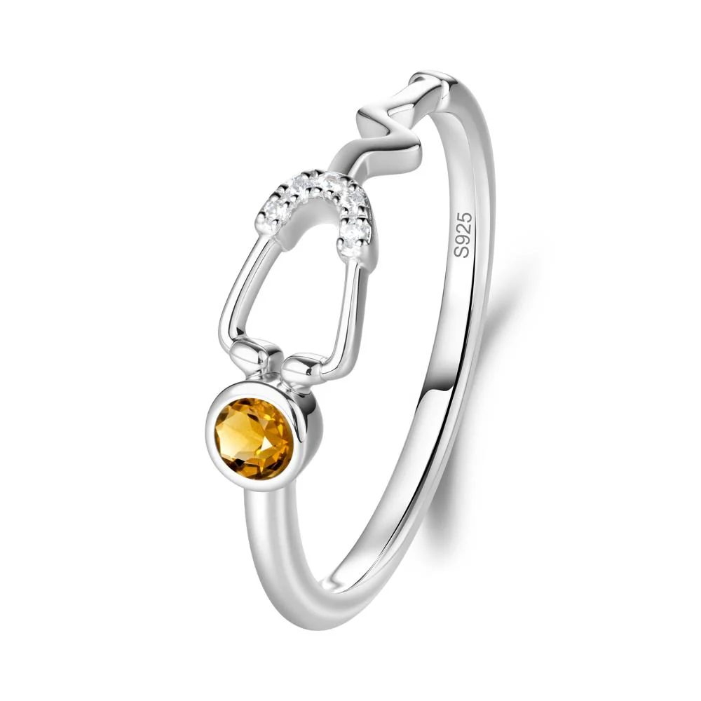 Stethoscope Citrine Ring for Nurses - Image 3