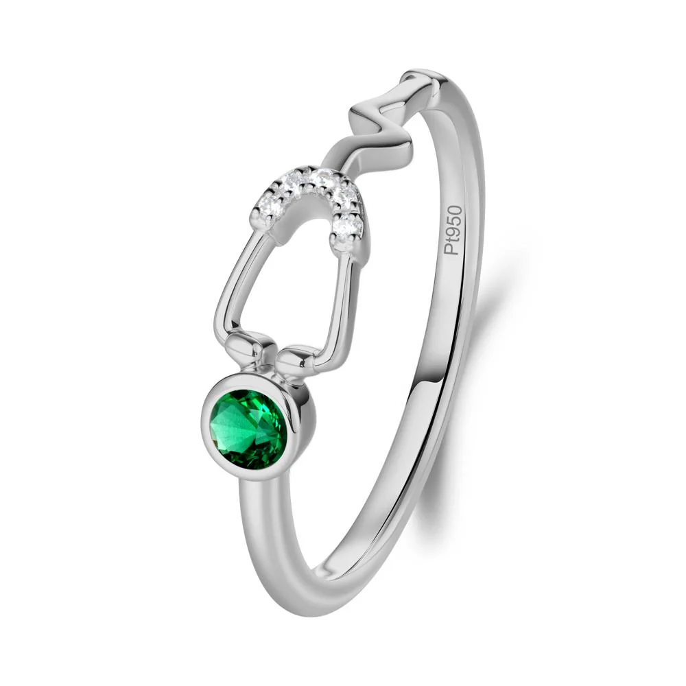 Stethoscope Emerald Ring for Nurses - Image 2