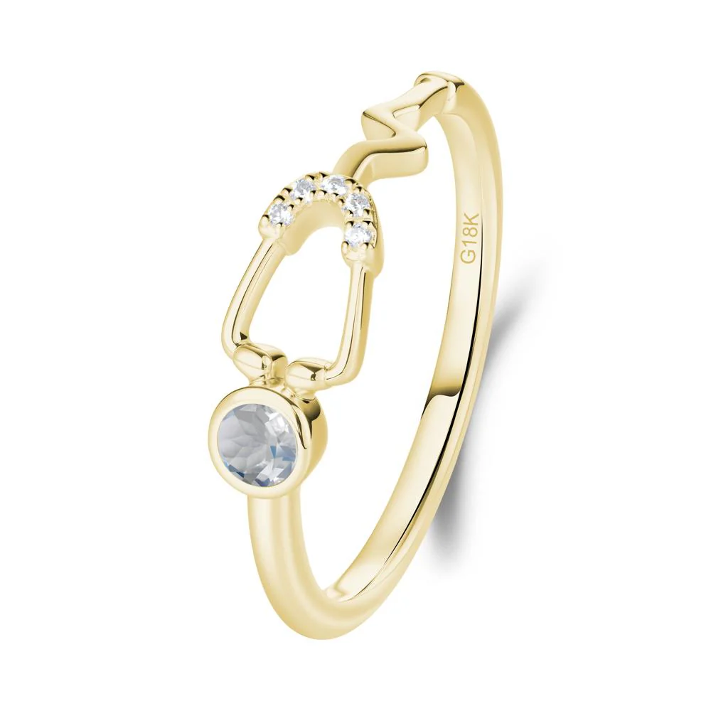 Stethoscope Inspired Moonstone Ring - Image 2