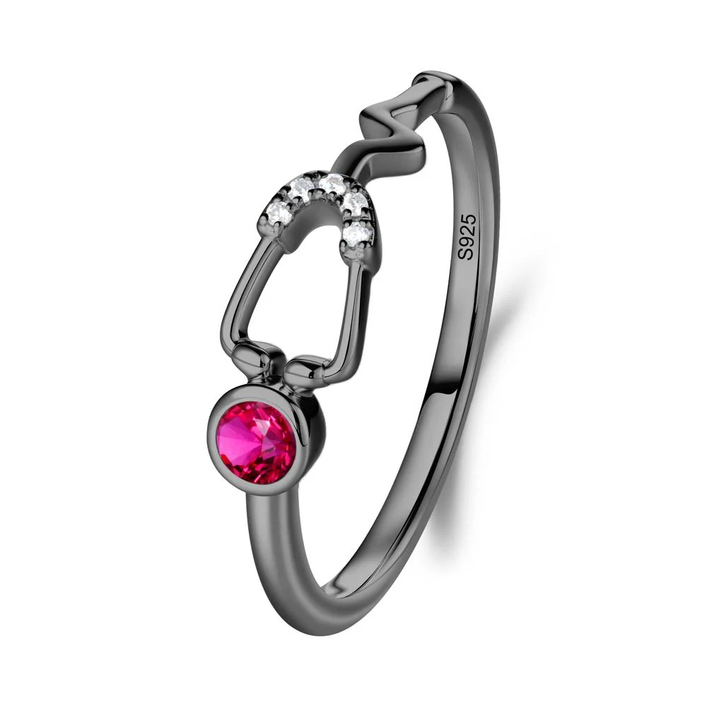 Stethoscope Inspired Ruby Ring - Image 5