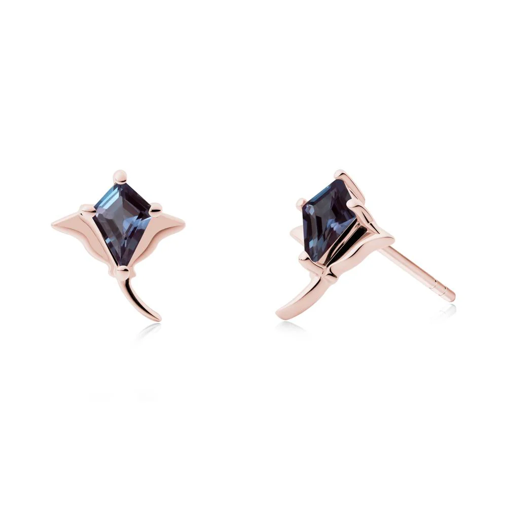 Stingray Inspired Alexandrite Earring Set - Image 2