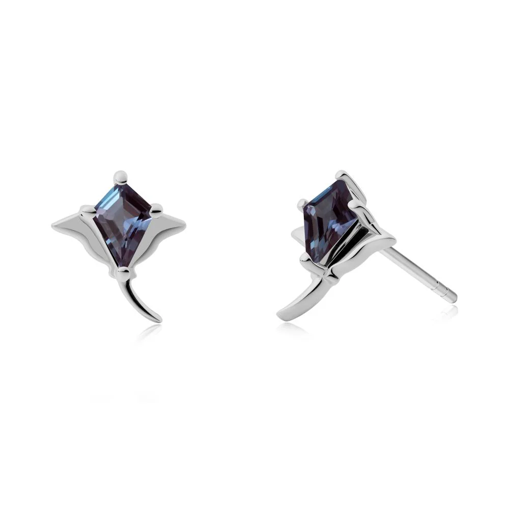 Stingray Inspired Alexandrite Earring Set - Image 3