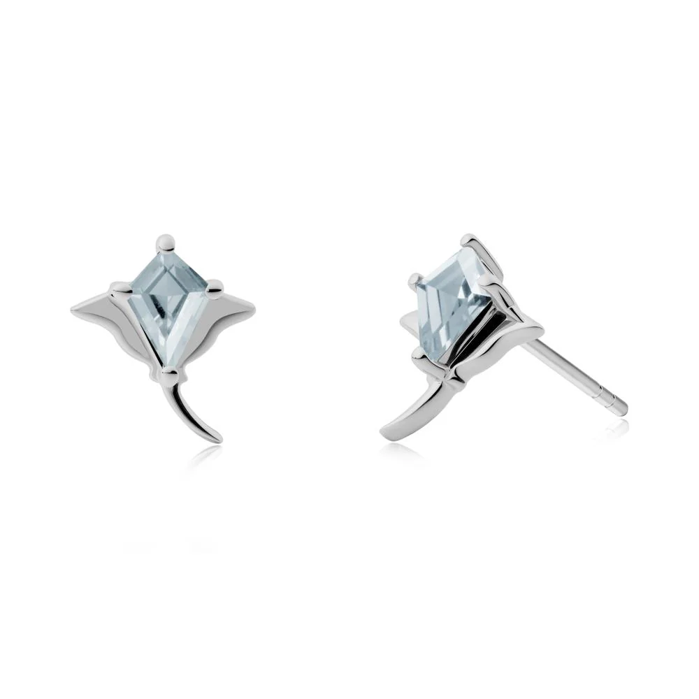 Stingray Inspired Aquamarine Earring Set - Image 3