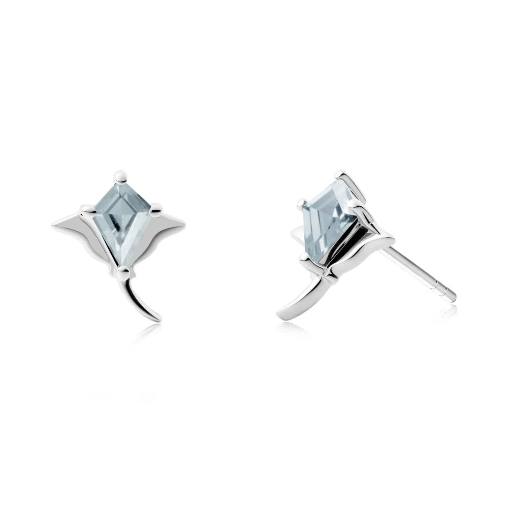 Stingray Inspired Aquamarine Earring Set - Image 4