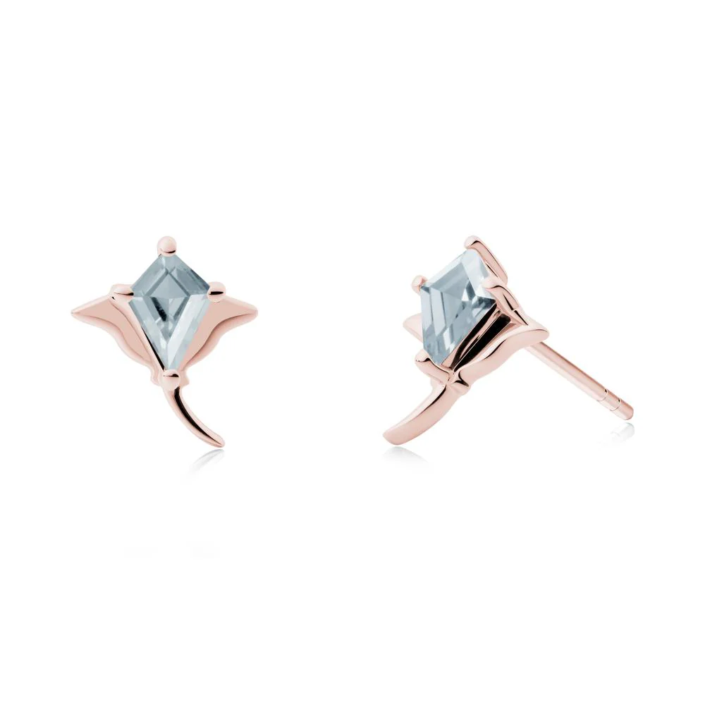 Stingray Inspired Aquamarine Earring Set - Image 7