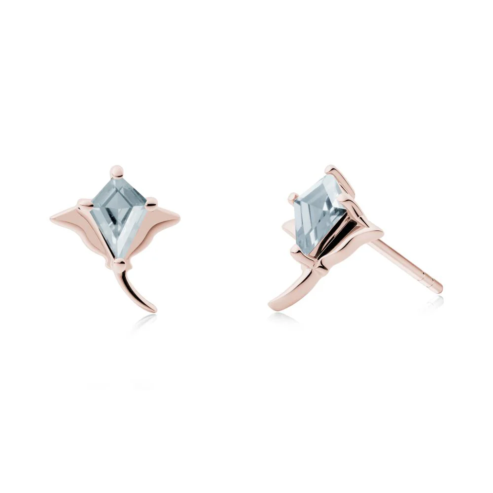 Stingray Inspired Aquamarine Earring Set - Image 9