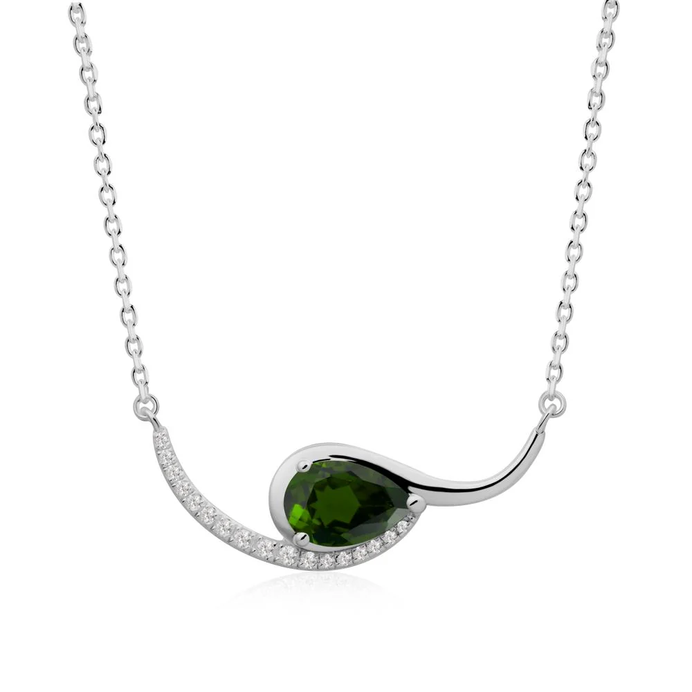 Swirl Pear Shaped Diopside Necklace - Image 5