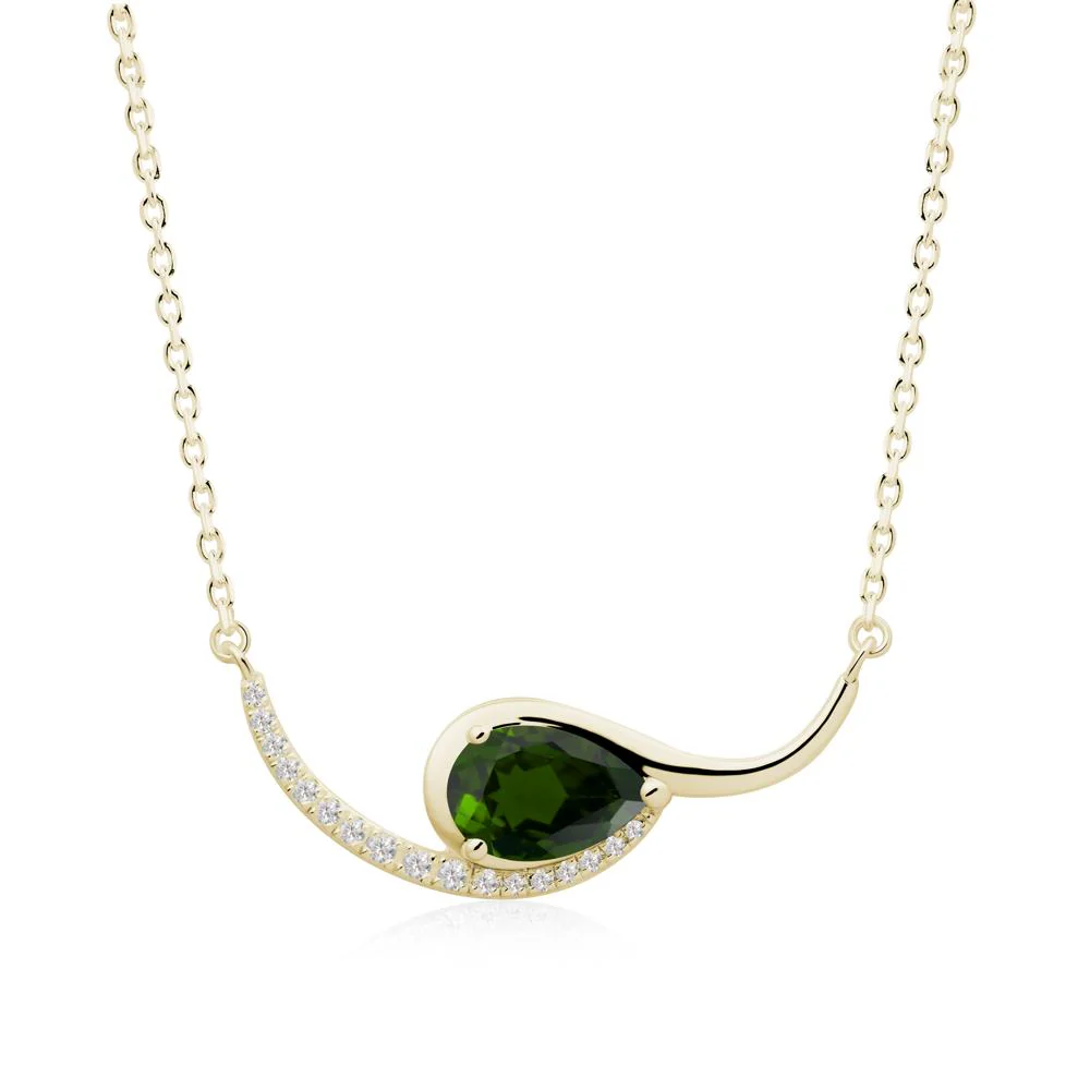 Swirl Pear Shaped Diopside Necklace - Image 6