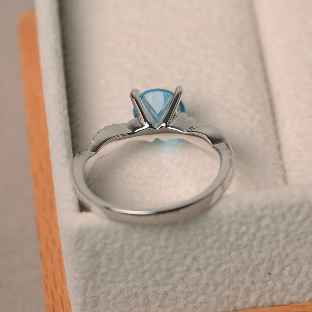 Swiss Blue Topaz Twist Ring - Image 31
