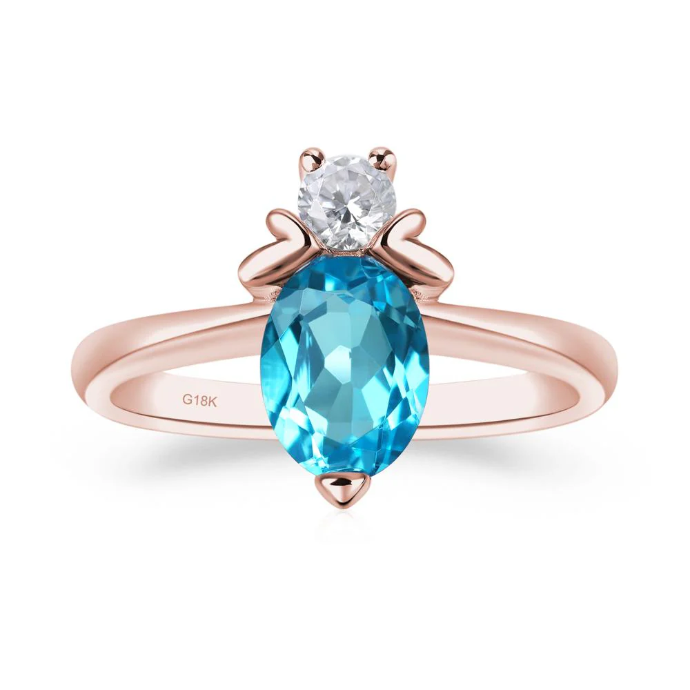 Swiss Blue Topaz Bumble Bee Ring - Image 9
