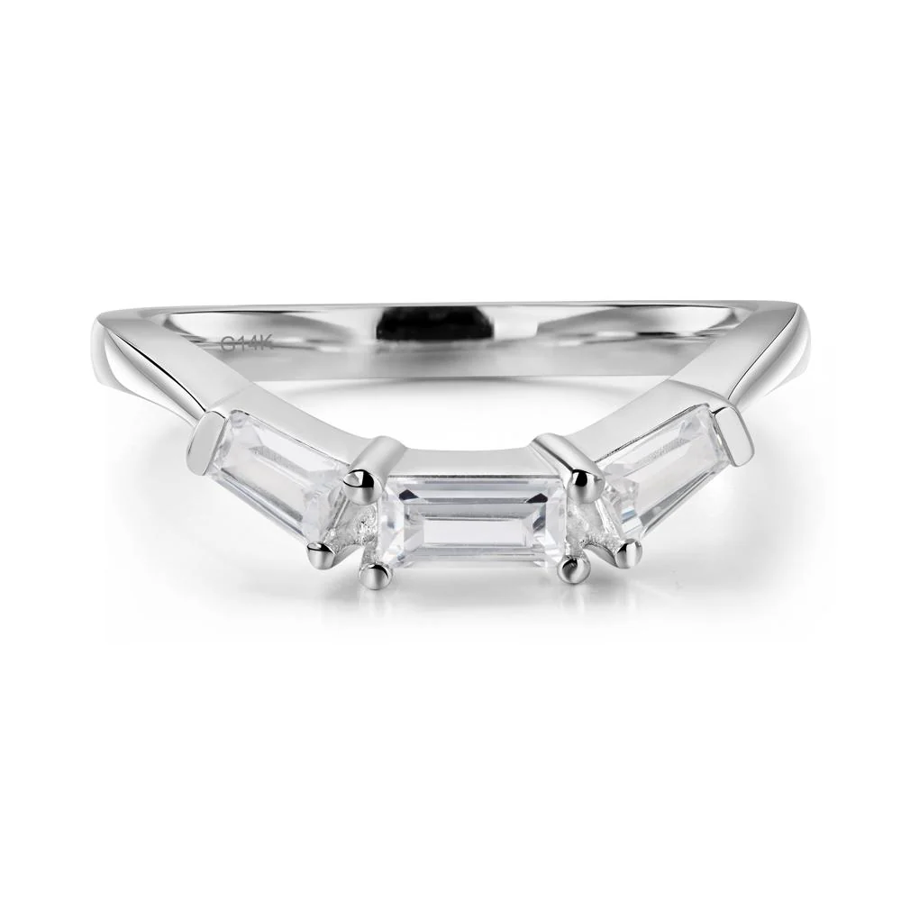 Swiss Blue Topaz Emerald Cut Baguette Ring - Image 14