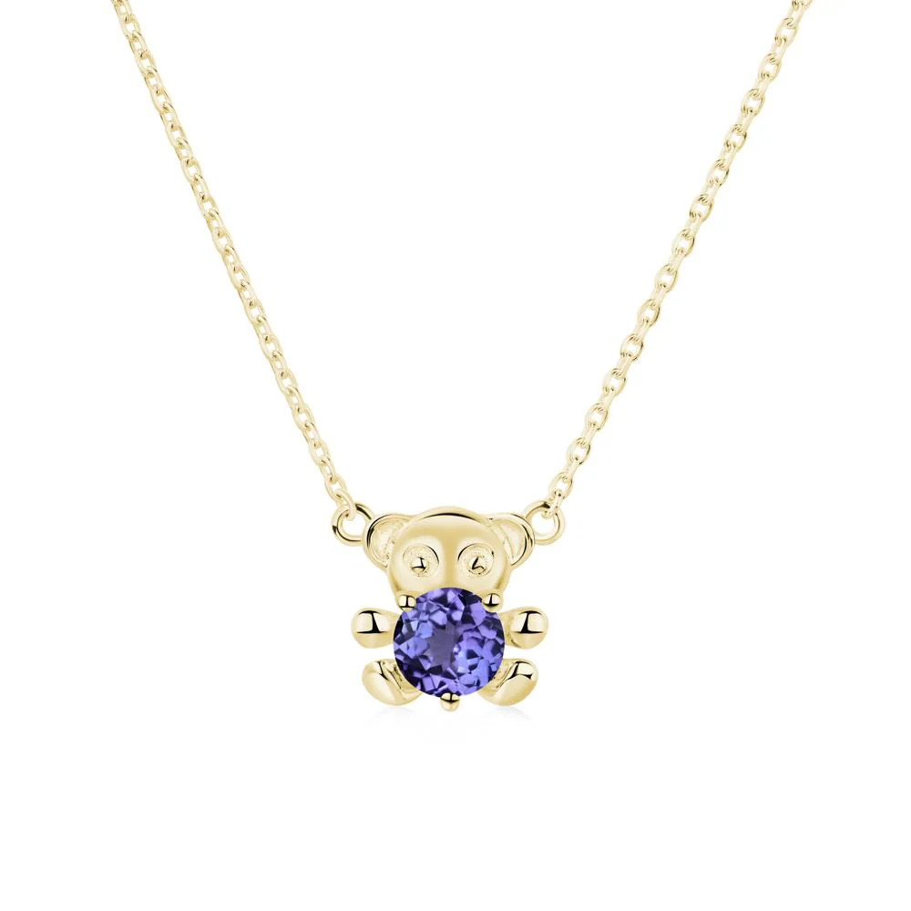 Tanzanite Bear Necklace - Image 4