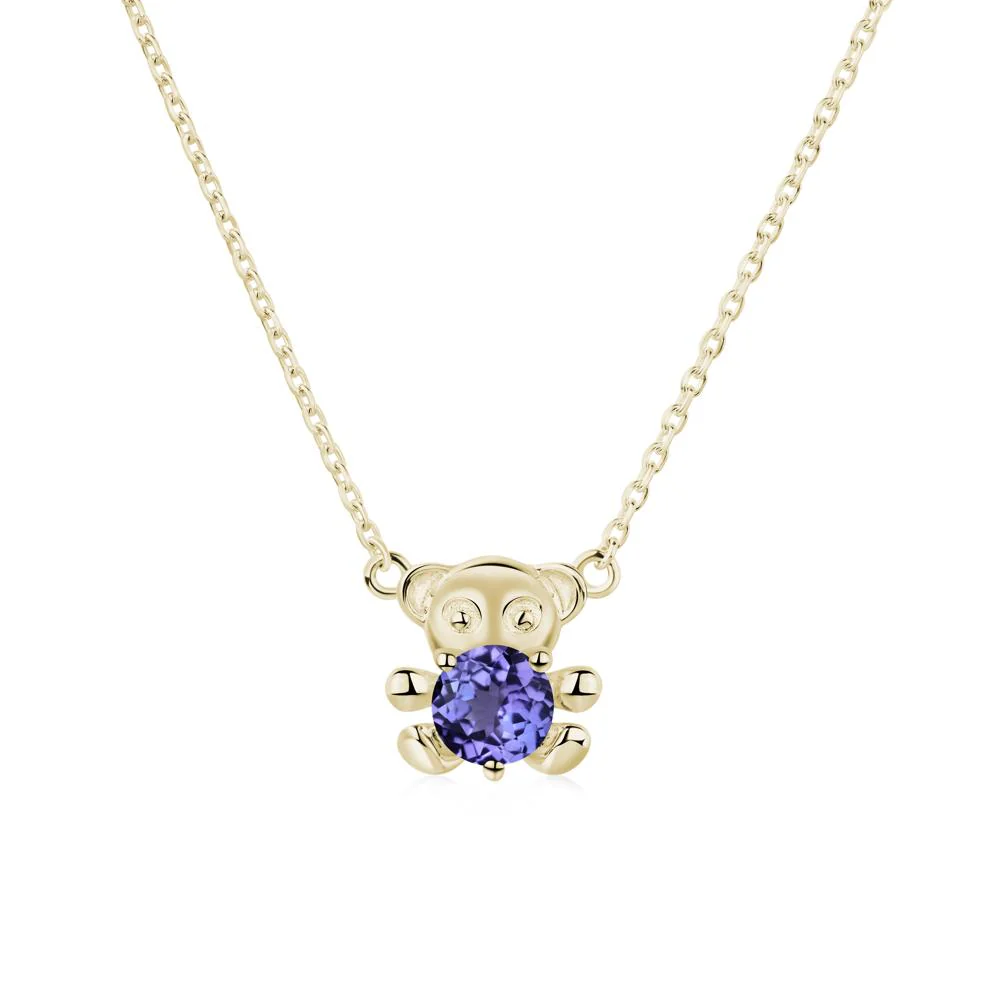 Tanzanite Bear Necklace - Image 9
