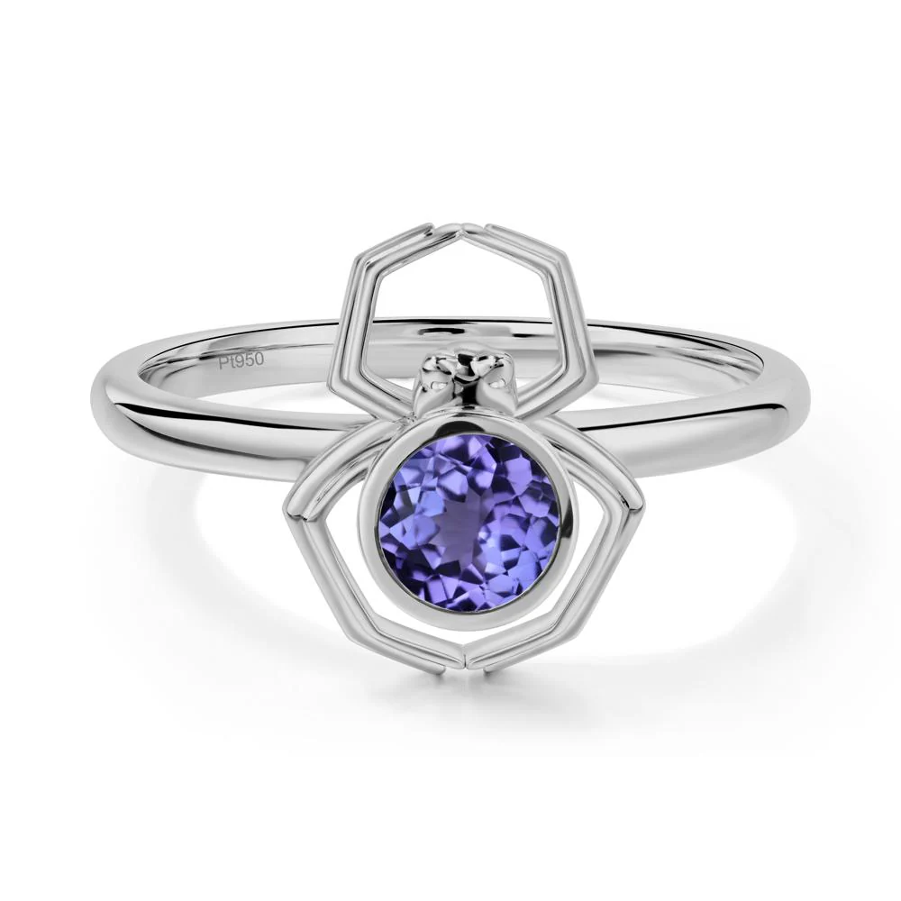 Tanzanite Bezel Set Spider Ring - Image 2