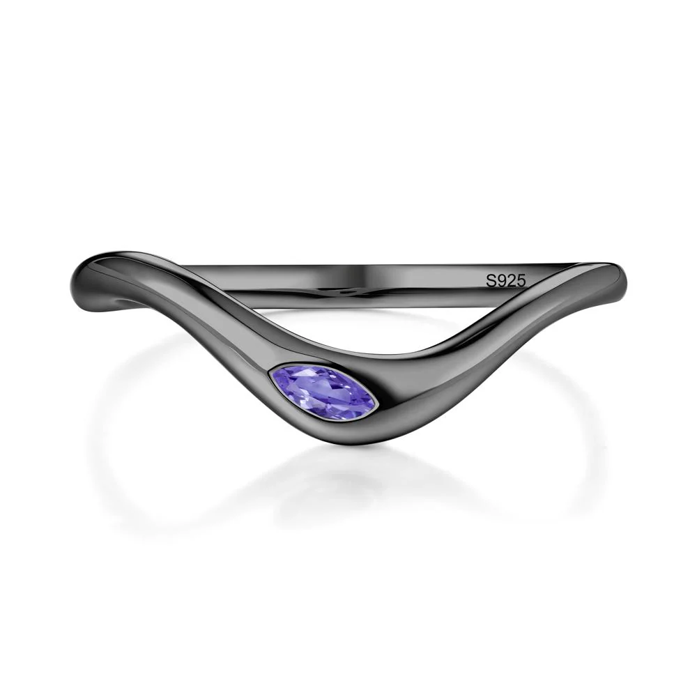 Tanzanite Flow Stackable Nesting Ring