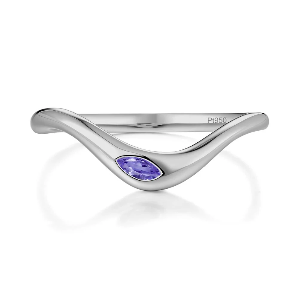 Tanzanite Flow Stackable Nesting Ring - Image 3