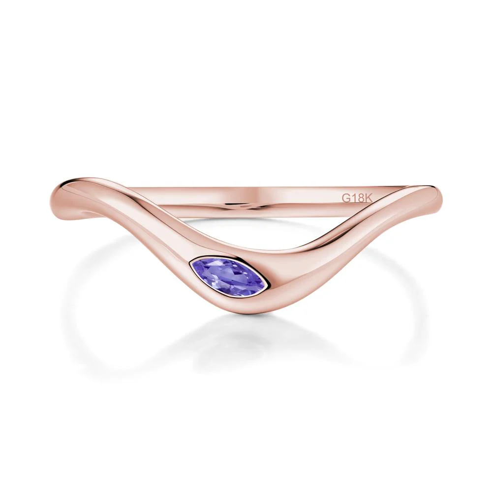 Tanzanite Flow Stackable Nesting Ring - Image 4