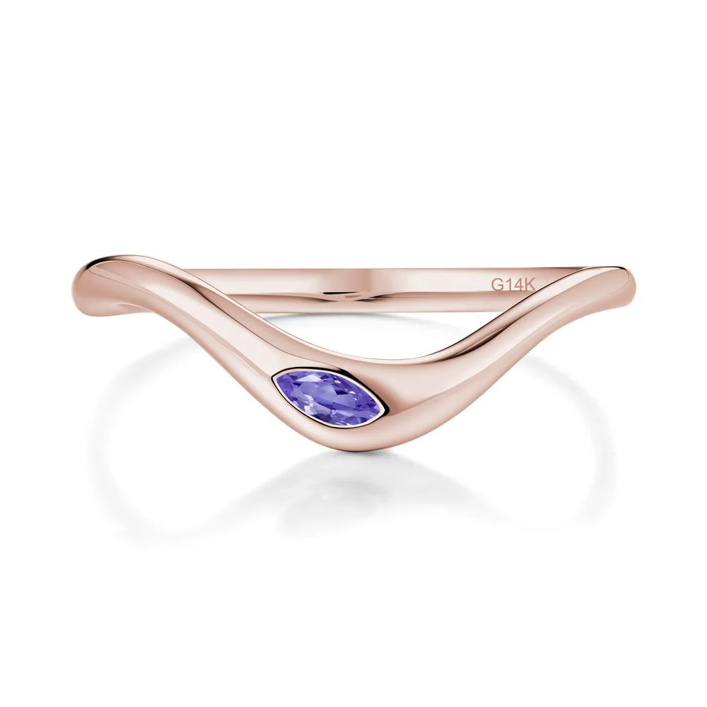 Tanzanite Flow Stackable Nesting Ring - Image 5